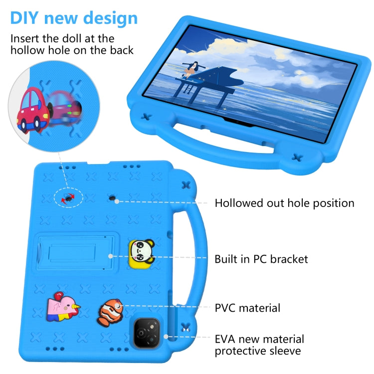 For Infinix Xpad 11 X1101 2024 Handle Kickstand Children EVA Shockproof Tablet Case(Sky Blue) - Others by buy2fix | Online Shopping UK | buy2fix