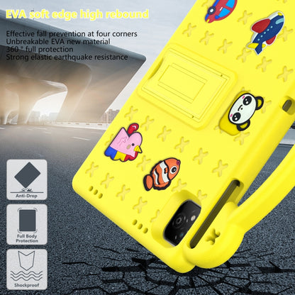 For Infinix Xpad 11 X1101 2024 Handle Kickstand Children EVA Shockproof Tablet Case(Yellow) - Others by buy2fix | Online Shopping UK | buy2fix