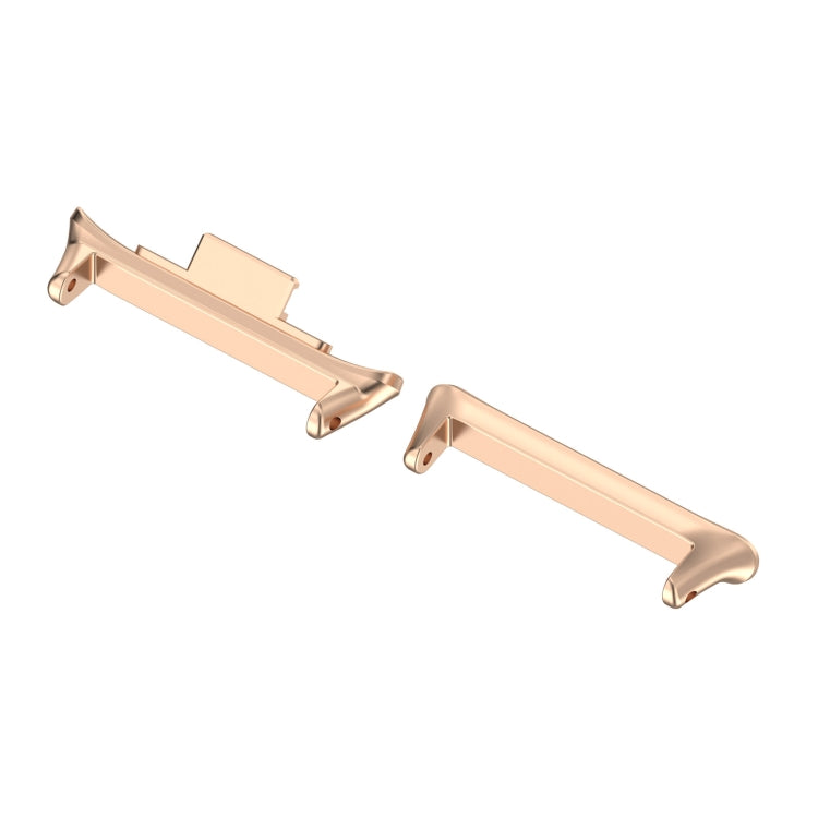 For Xiaomi Smart Band 9 Pro 1 Pair 20mm 316 Stainless Steel Metal Watch Band Connector(Rose Gold) - For Xiaomi by buy2fix | Online Shopping UK | buy2fix