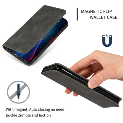 Retro Skin Feel Business Magnetic Horizontal Flip Leather Case for Huawei Honor 10 Lite / Honor 20 Lite / Honor 10i / Honor 20i(Dark Gray) - Honor Cases by buy2fix | Online Shopping UK | buy2fix