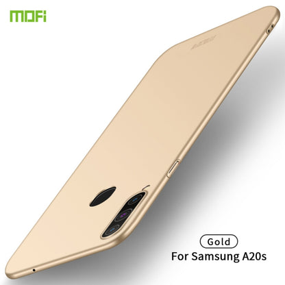 For Galaxy A20S MOFI Frosted PC Ultra-thin Hard Case(Gold) - Galaxy Phone Cases by MOFI | Online Shopping UK | buy2fix