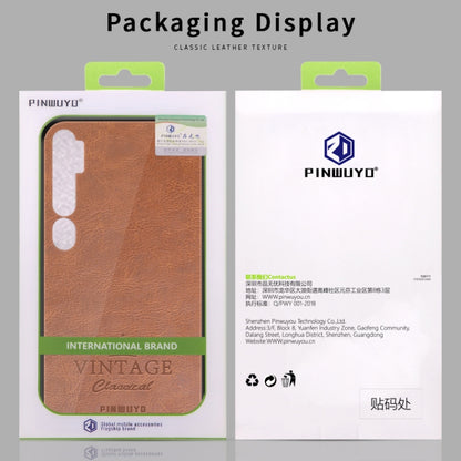 For Xiaomi Mi CC9 Pro / Note10 PINWUYO Pin Rui Series Classical PU Leather + PC + TPU Anti-fall All-inclusive Case (Blue) - Xiaomi Cases by PINWUYO | Online Shopping UK | buy2fix