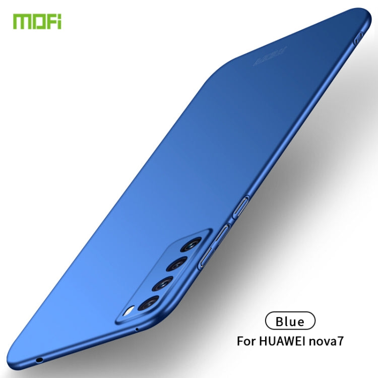 For Huawei Nova 7 MOFI Frosted PC Ultra-thin Hard Case(Blue) - Huawei Cases by MOFI | Online Shopping UK | buy2fix