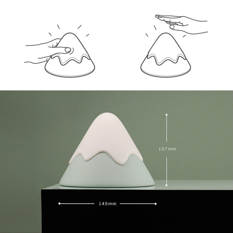 Snow Mountain Night Light Atmosphere Lamp Creative Bedside LED Lamp(Green) - Night Lights by buy2fix | Online Shopping UK | buy2fix