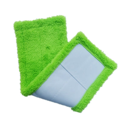 Coral Flannel Head  Padded Flat Replacement Household Company Cleaning Mop Cloth Rag(Green) - Sponges, Cloths & Brushes by buy2fix | Online Shopping UK | buy2fix