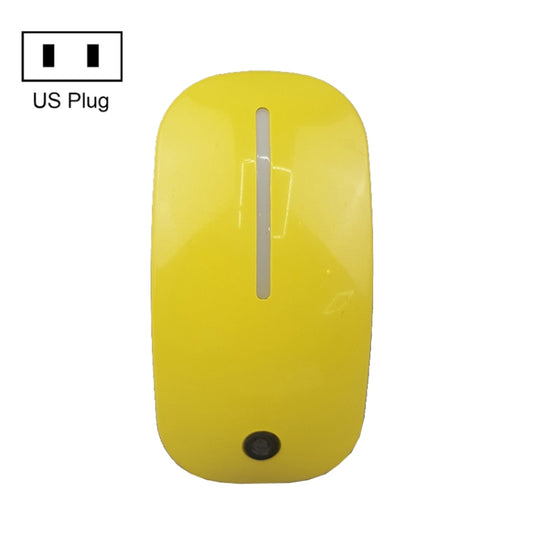 A66 Mouse Type LED Intelligent Light Control Night Light, Plug:US Plug(Yellow) - Sensor LED Lights by buy2fix | Online Shopping UK | buy2fix