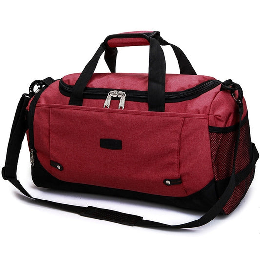 Mens / Ladies Large Capacity Travel Bags Portable Multifunctional Handbag(Red) - Handbags by buy2fix | Online Shopping UK | buy2fix