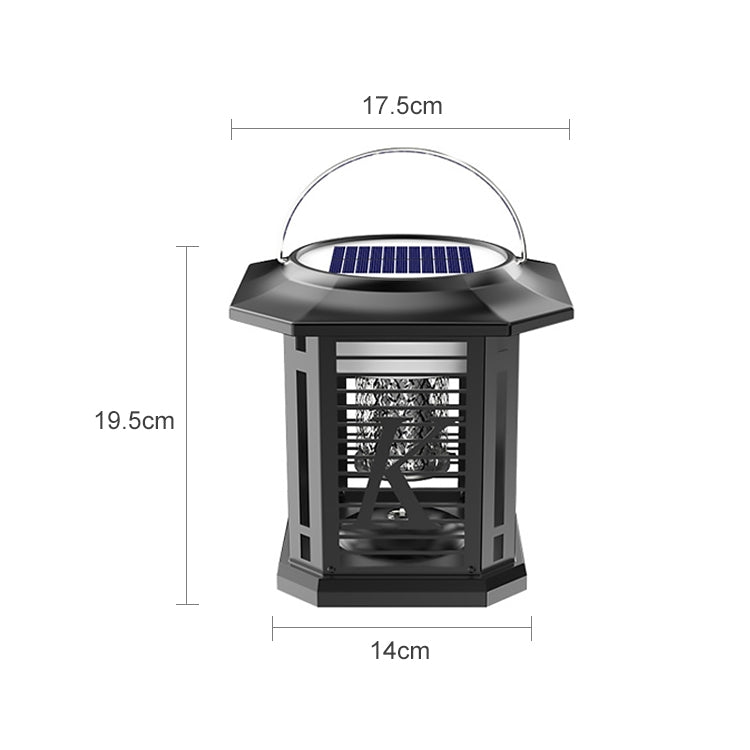 Outdoor Solar Waterproof Mosquito Lamp Mosquito Repellent, Color:TM02 Black - Outdoor Insect Repellent by buy2fix | Online Shopping UK | buy2fix