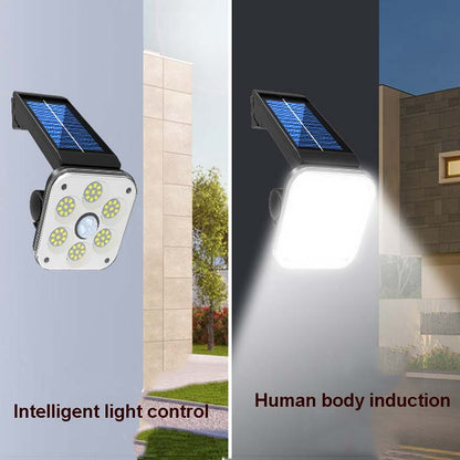 48 LED Solar Wall Light Outdoor Waterproof Human Body Induction Garden Lamp Street Light - Solar Lights by buy2fix | Online Shopping UK | buy2fix