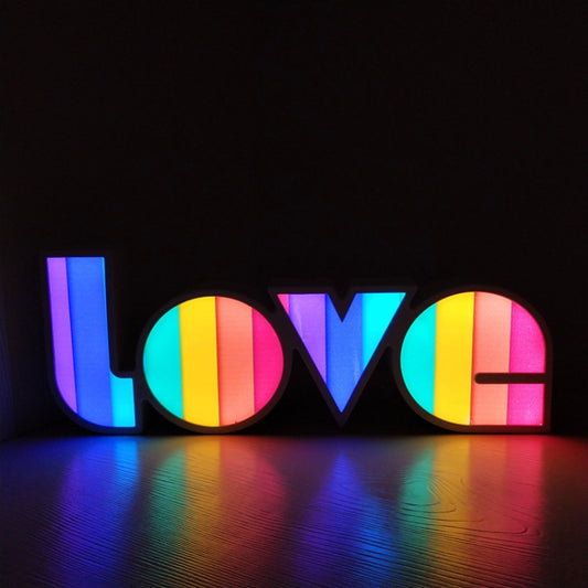LED Letter Light Box Conjoined LOVE Shape Decoration Lamp(Light Box 1) - Novelty Lighting by buy2fix | Online Shopping UK | buy2fix