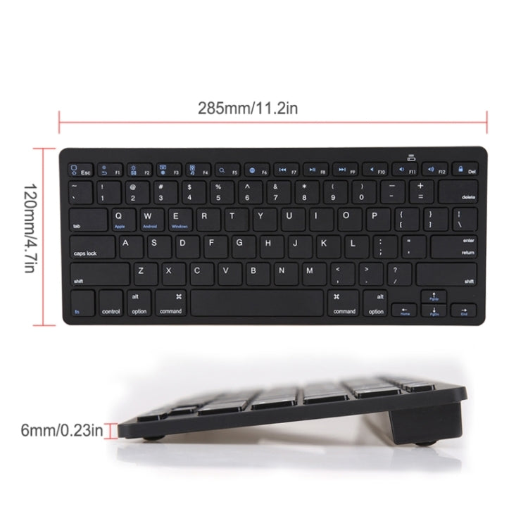 X5 Ultra-Thin Mini Wireless Keyboard + Wireless Mouse Set, Support Win / Android / IOS System(Silver) - Universal Keyboard by buy2fix | Online Shopping UK | buy2fix