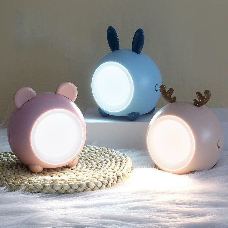 XY010 2 PCS Cute Pet Night Light LED Touch Dimming Dormitory Bedside Light(Pink Bear) - Night Lights by buy2fix | Online Shopping UK | buy2fix