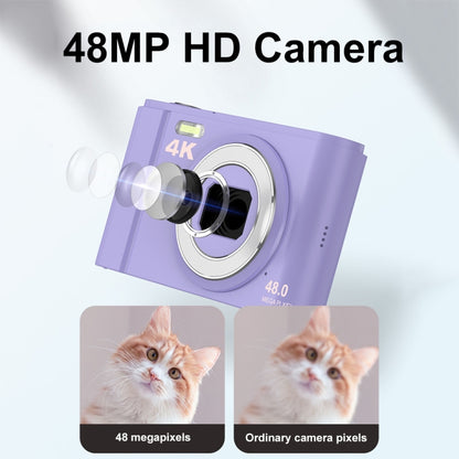 DC303A 2.8-Inch 4K 16X Zoom HD Digital Camera Mini Children Photography Camera UK Plug(Purple Blue) - Children Cameras by buy2fix | Online Shopping UK | buy2fix