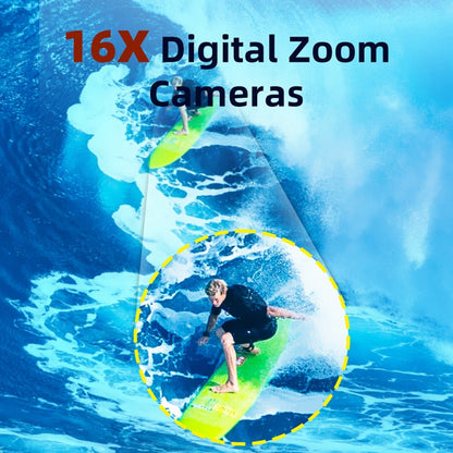 WDC901 3.5m Waterproof 48MP HD Dual Screen Outdoor Sports Digital Camera UK Plug(Green) - Children Cameras by buy2fix | Online Shopping UK | buy2fix