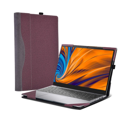 For Samsung Galaxy Book 4 Pro 360 16 Inch Leather Laptop Anti-Fall Protective Case(Wine Red) - 15.6 - 17 inch by buy2fix | Online Shopping UK | buy2fix