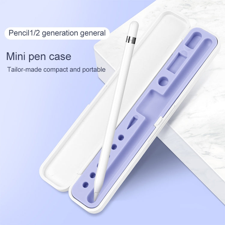 2 PCS Silicone Stylus Storage Box For Apple Pencil 1 / 2(Sky Blue) - Pencil Accessories by buy2fix | Online Shopping UK | buy2fix