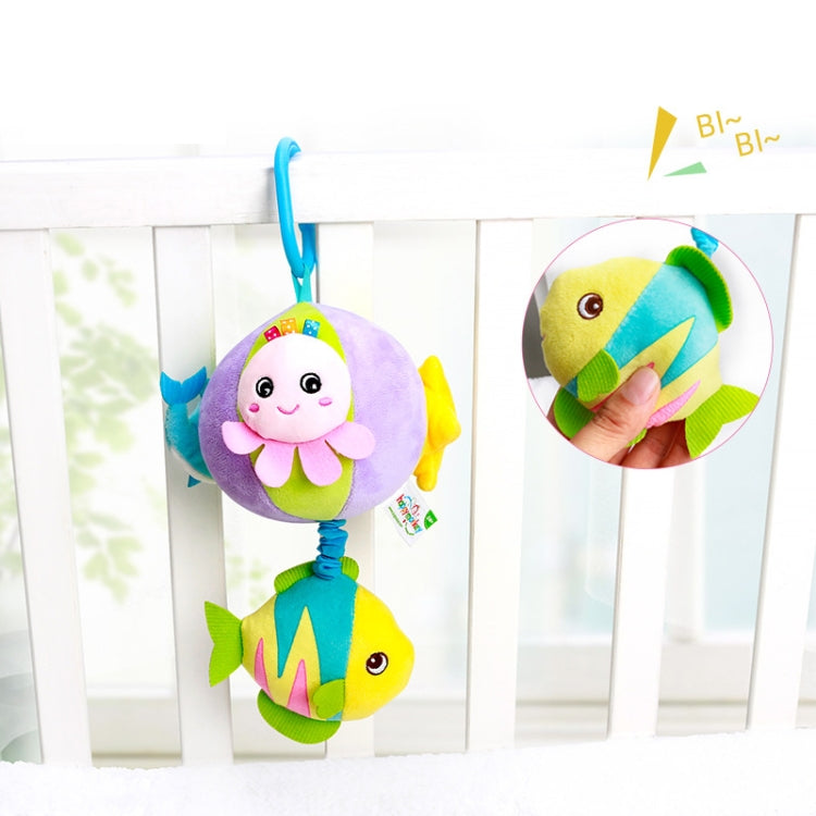 Three-dimensional Animal Baby Music Pull Bell Cloth Ball Bed Hanging Toy Baby Comfort Plush Bed Bell(Sky Series 2B) - Baby Toys by buy2fix | Online Shopping UK | buy2fix