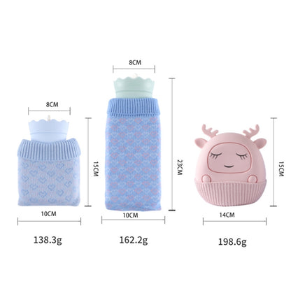 Winter Silicone Hand Warmer Cartoon Cute Water Injection Warm Water Bag, Colour: Light Blue Beaver - Hot Water Bags by buy2fix | Online Shopping UK | buy2fix