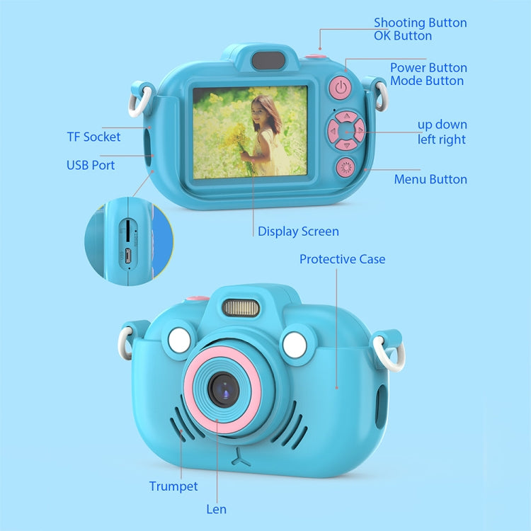 DC502 2.4-Inch 16X Zoom 2.7K Video Recording Children Digital Camera, Color: Yellow No Card(UK Plug) - Children Cameras by buy2fix | Online Shopping UK | buy2fix