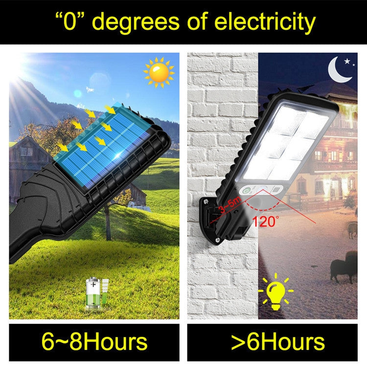 Solar Street Light LED Human Body Induction Garden Light, Spec: 616C-30 COB With Remote Control - Street Lights by buy2fix | Online Shopping UK | buy2fix