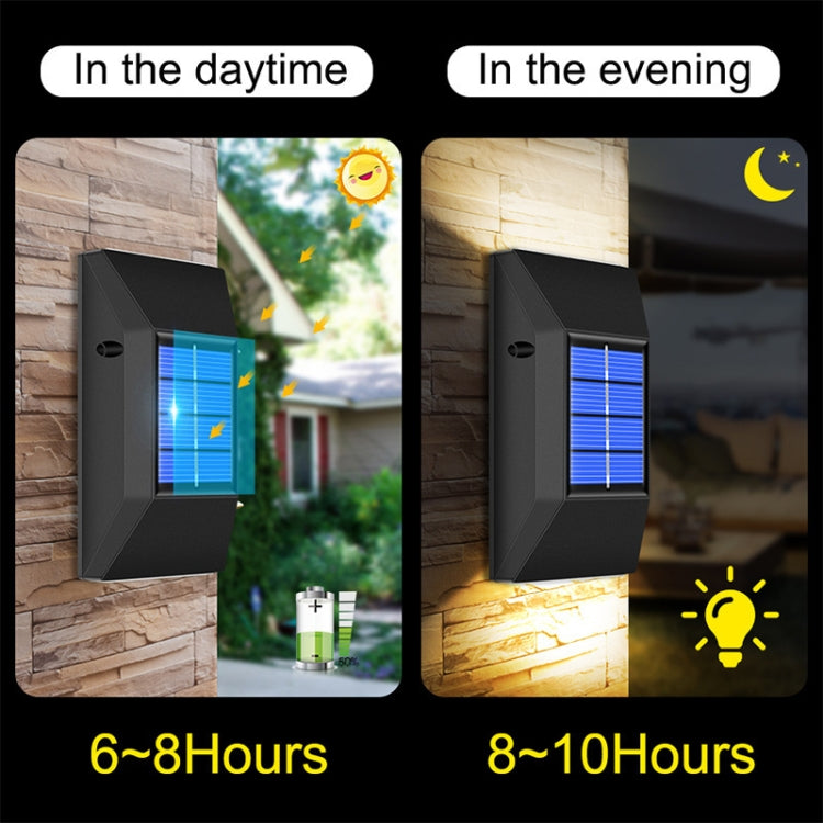 Outdoor Decorative Waterproof Solar Wall Light, Spec: 4 LEDs Warm Light - Solar Lights by buy2fix | Online Shopping UK | buy2fix