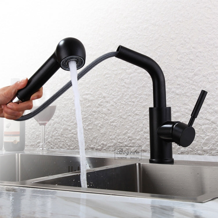 304 Stainless Steel Kitchen Sink Pull-out Faucet - Faucets & Accessories by buy2fix | Online Shopping UK | buy2fix