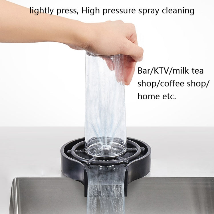 Automatic Faucet High Pressure Spray Washer, Style: Black+Soft Hose+G9/16 Three-way - Faucets & Accessories by buy2fix | Online Shopping UK | buy2fix