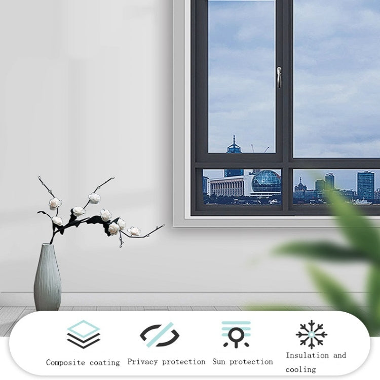 Sunscreen Shading Film One-way Perspective Anti-peeping Glass Sticker, Specification: 40x100cm(Full Shading-Black) - Door & Window Films by buy2fix | Online Shopping UK | buy2fix