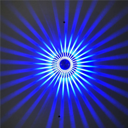 LED Aluminum Aisle Light Sunflower Corridor Lamp Decorative Light, Power source: Visible Installation 3W(Blue) - Novelty Lighting by buy2fix | Online Shopping UK | buy2fix