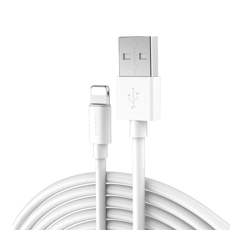 ROMOSS CB12 2.4A Mobile Phone USB Charging Data Cable for iPhone, Length: 1.5m - Normal Style Cable by ROMOSS | Online Shopping UK | buy2fix