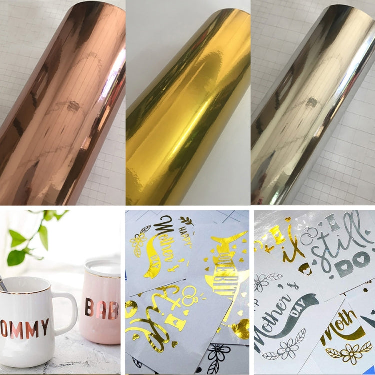 30cm x 100cm Glossy Metal Self Adhesive Vinyl Film DIY Cup Sticker Car Sticker, Color: Gold - Decorative Sticker by buy2fix | Online Shopping UK | buy2fix