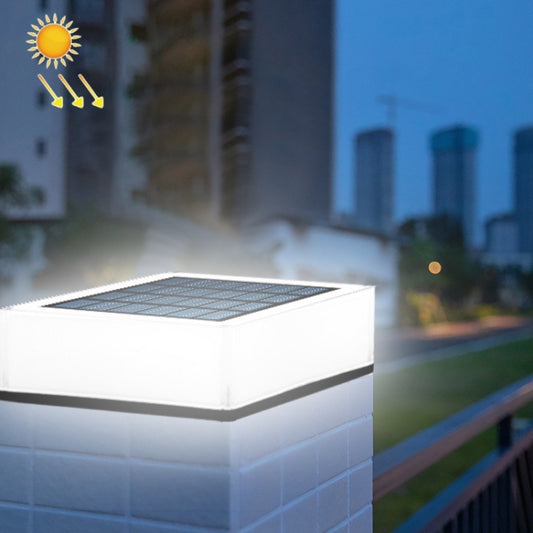 TS-S5306 Outdoor Solar Column Head Lamp IP68 Waterproof Lawn Yard Light, Style: Three Color Switch - Solar Lights by buy2fix | Online Shopping UK | buy2fix