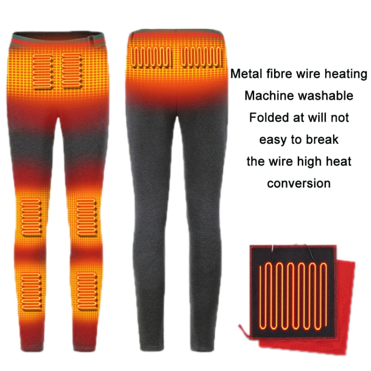 USB Rechargeable Smart Heating Outdoor Thickened Casual Trousers, Size: M(Black) - Casual Pants by buy2fix | Online Shopping UK | buy2fix