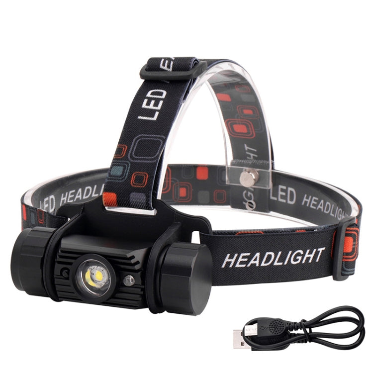 LED Waving Sensor USB Rechargeable Long-range Headlight(RJ-020) - Headlamp by buy2fix | Online Shopping UK | buy2fix