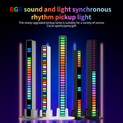 RGB Sound-controlled Rhythmic Response Lights Music Ambient LED Pick-up Lights Plug-in(32 Light+APP White) - Novelty Lighting by buy2fix | Online Shopping UK | buy2fix