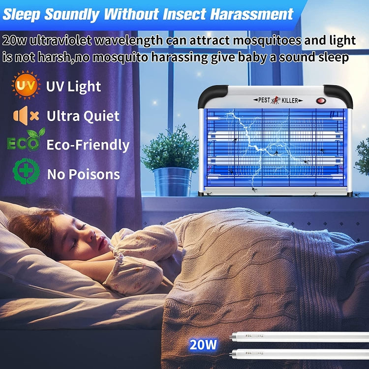 SK611 Indoor Household 20W Electric Shock Mosquito Killer Lamp High Voltage Hotel Fly Killer Lamp(US Plug) - Repellents by buy2fix | Online Shopping UK | buy2fix