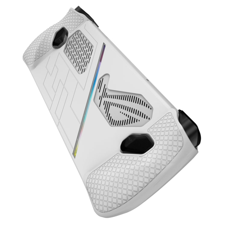 For ASUS ROG Ally Game Console Silicone Protective Cover Spray Oil Case(White) - Accessories by buy2fix | Online Shopping UK | buy2fix