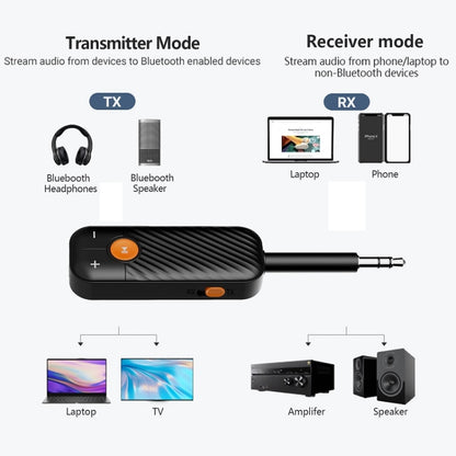 Bluetooth 5.2 Car Receiver TV Computer Transmitter - Audio Receiver Transmitter by buy2fix | Online Shopping UK | buy2fix