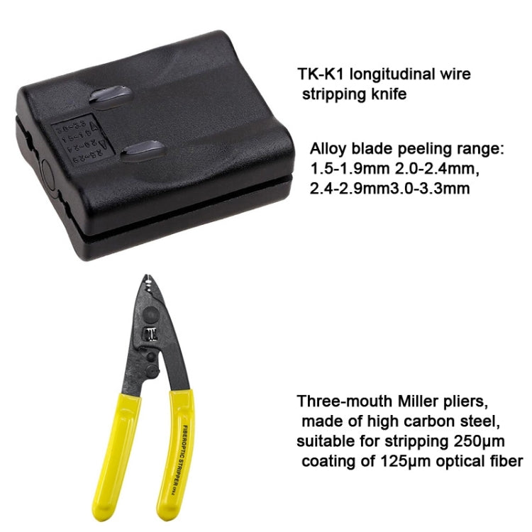 YH-G11 11-In-1 Fiber Optic Tool Kit TK-S3 Cable Knife And Stripping Kit - Lan Cable and Tools by buy2fix | Online Shopping UK | buy2fix