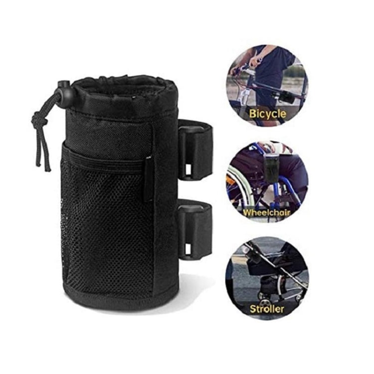 Bicycle Water Cup Holder Stroller Hanging Bottle Bag(Grey) - Bicycle Bags by buy2fix | Online Shopping UK | buy2fix