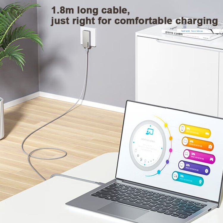 Lenovo ThinkBook Biscuit GaN 65W Power Adapter USB-C/Type-C Fast Charger For Phone Tablet - USB Charger by Lenovo | Online Shopping UK | buy2fix