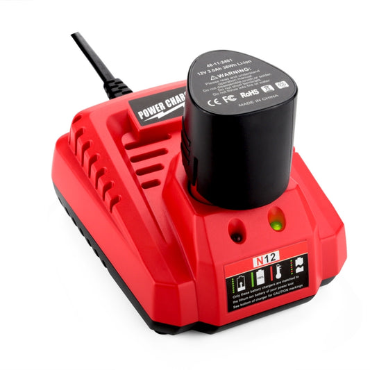 N12 For Milwaukee 10.8/12V Electric Tool Lithium Battery Fast Charger, Plug: AU - Electric Saws & Accessories by buy2fix | Online Shopping UK | buy2fix