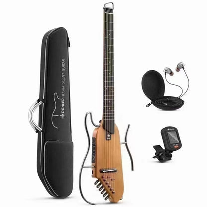 DONNER Smart Headless Silent Guitar Travel Portable Detachable Acoustic Guitar, Style: Mahogany Sunrise Color - String Instrument Accessories by DONNER | Online Shopping UK | buy2fix