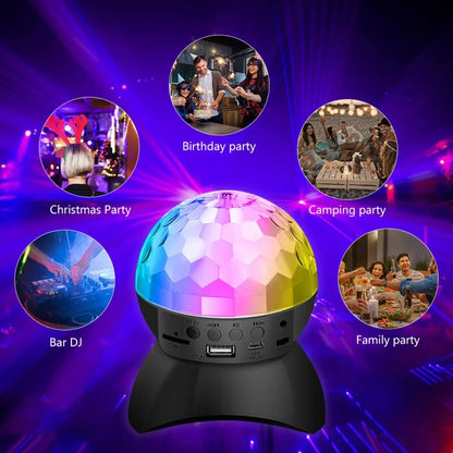 Home LED Magic Ball Lights Bounce Ambient Lamps Room Sound Lights Balls, Color: Charging Model White(RGB Colorful 5W) - Stage Lighting by LIXINCORDA | Online Shopping UK | buy2fix