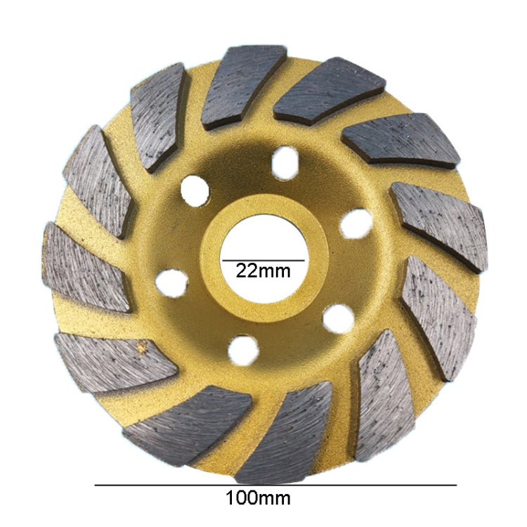 100mm Concrete Stone Diamond Grinding And Polishing Blades Ceramic Grinder Machine Fan Shape Grinding Wheel, Specification: B Level Fine Tooth - Abrasive Tools & Accessories by buy2fix | Online Shopping UK | buy2fix