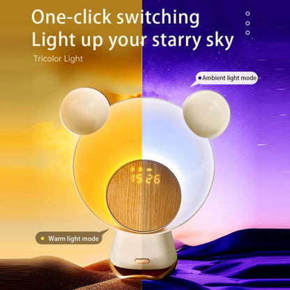 Night Light Smart Speaker Wireless Charging Atmosphere Light Alarm Clock(White) - Novelty Clock by buy2fix | Online Shopping UK | buy2fix