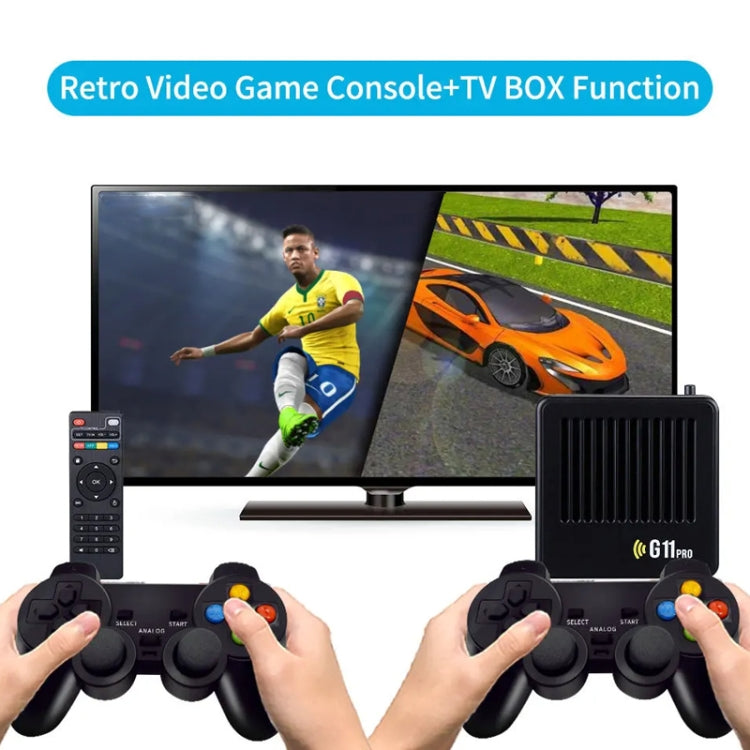 G11 PRO Game Machine TV Box Dual System HDMI HD 4K Retro Arcade, Style: 128G 40,000+ Games - Pocket Console by buy2fix | Online Shopping UK | buy2fix