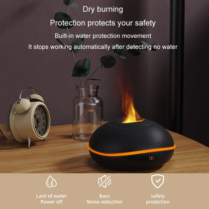 SD13 200ML Car USB Flame Aromatherapy Diffuser Home LED Night Light Silent Mist Humidifier(Black) - Air Purifiers & Accessories by buy2fix | Online Shopping UK | buy2fix