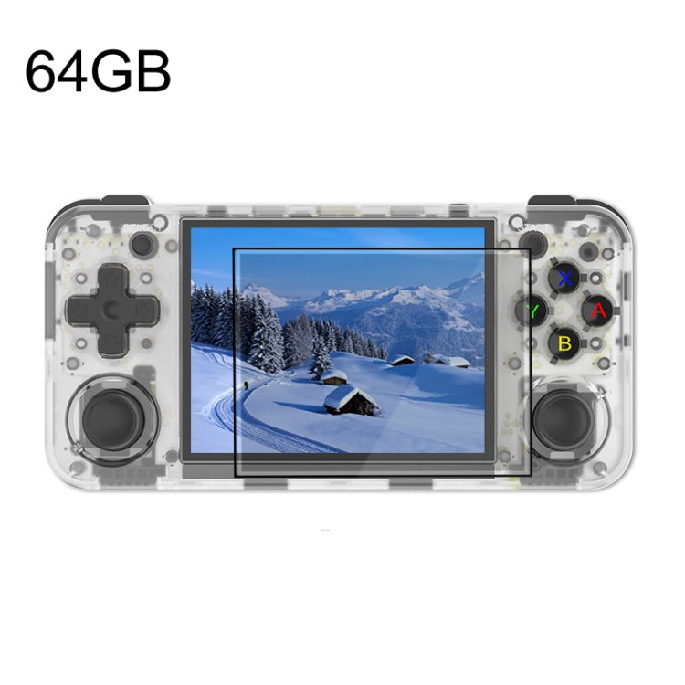 ANBERNIC RG35XX H Handheld Game Console 3.5 Inch IPS Screen Linux System 64GB(Transparent White) - Pocket Console by ANBERNIC | Online Shopping UK | buy2fix