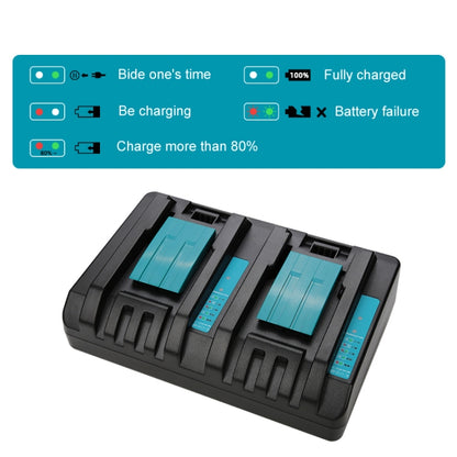 For Makita DC18RC 14.4-18V Lithium Battery Dual Charger, Specification: AU Plug - Electric Saws & Accessories by buy2fix | Online Shopping UK | buy2fix